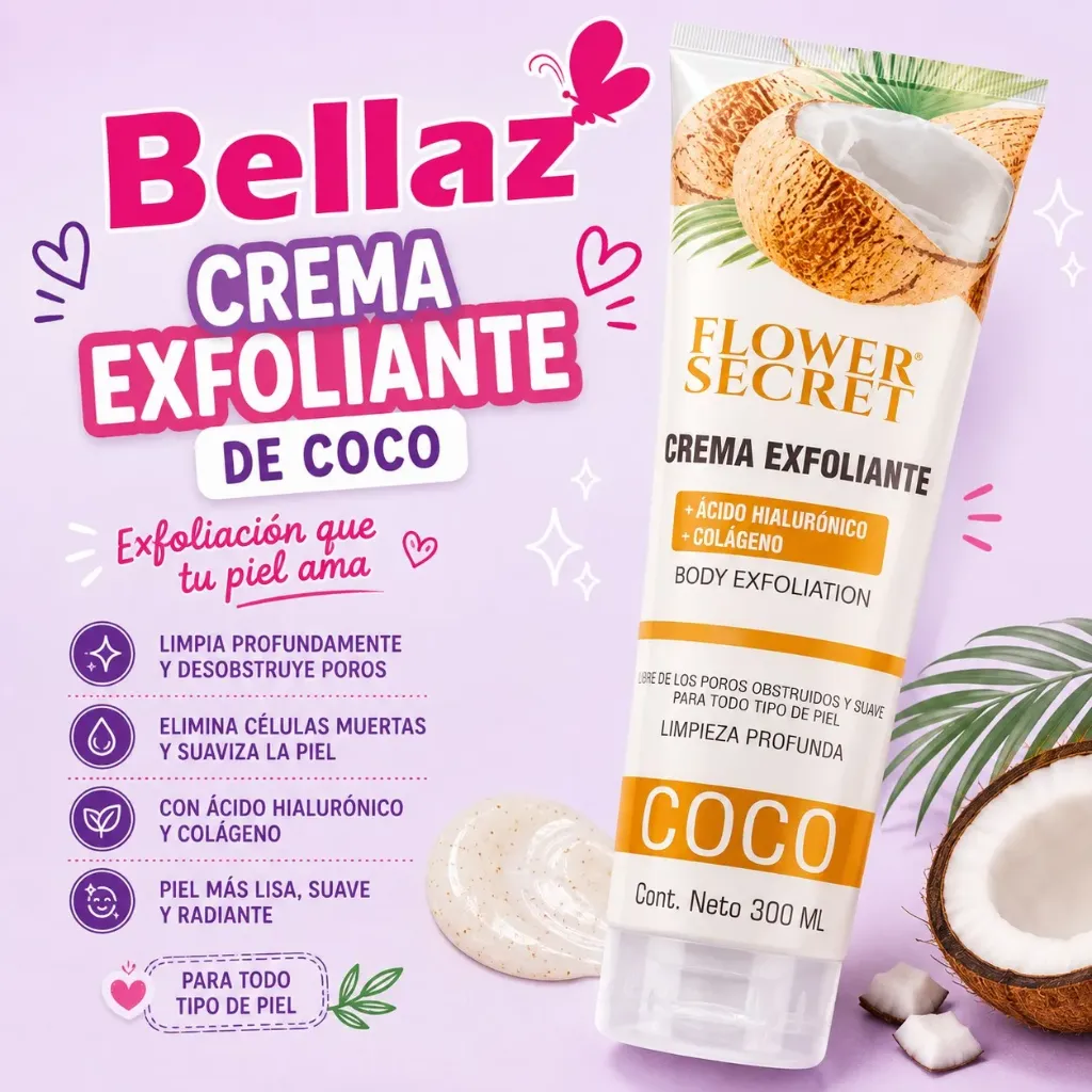 Exfoliante gel tubo coco 300ML - JS07C FS