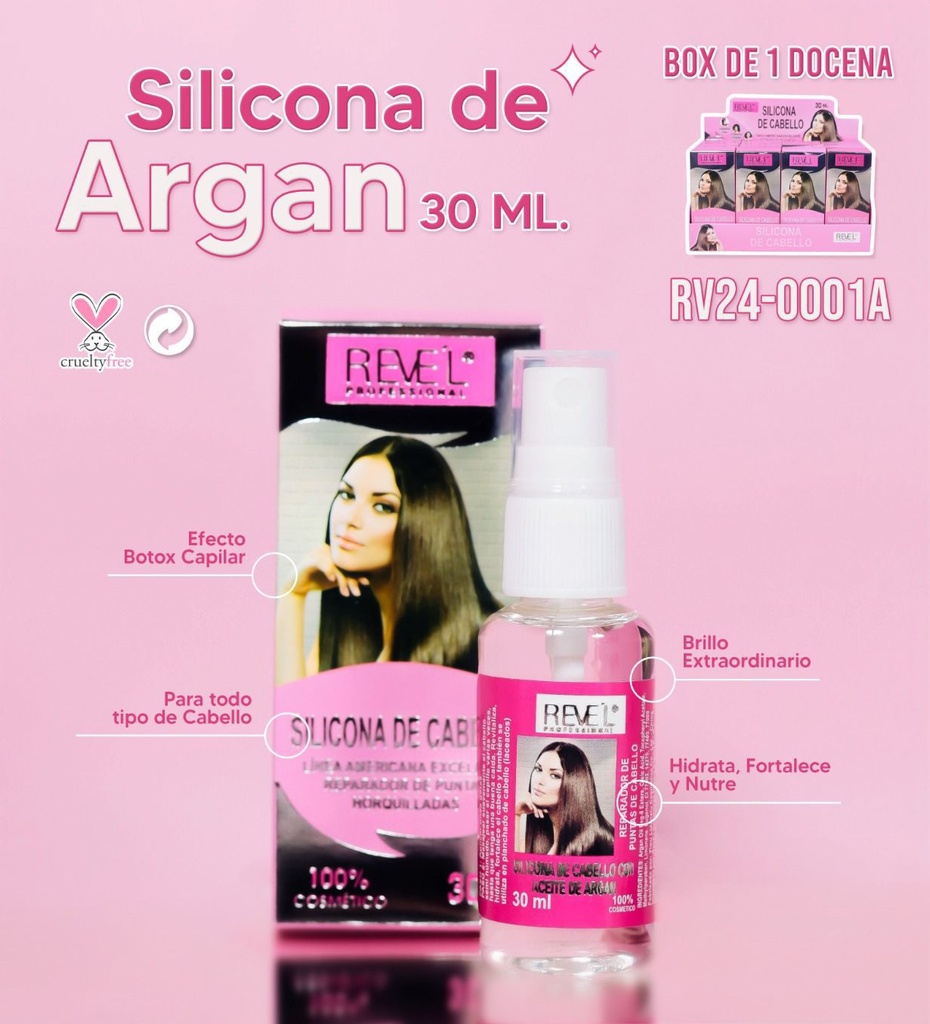 Silicona Argan Revel 