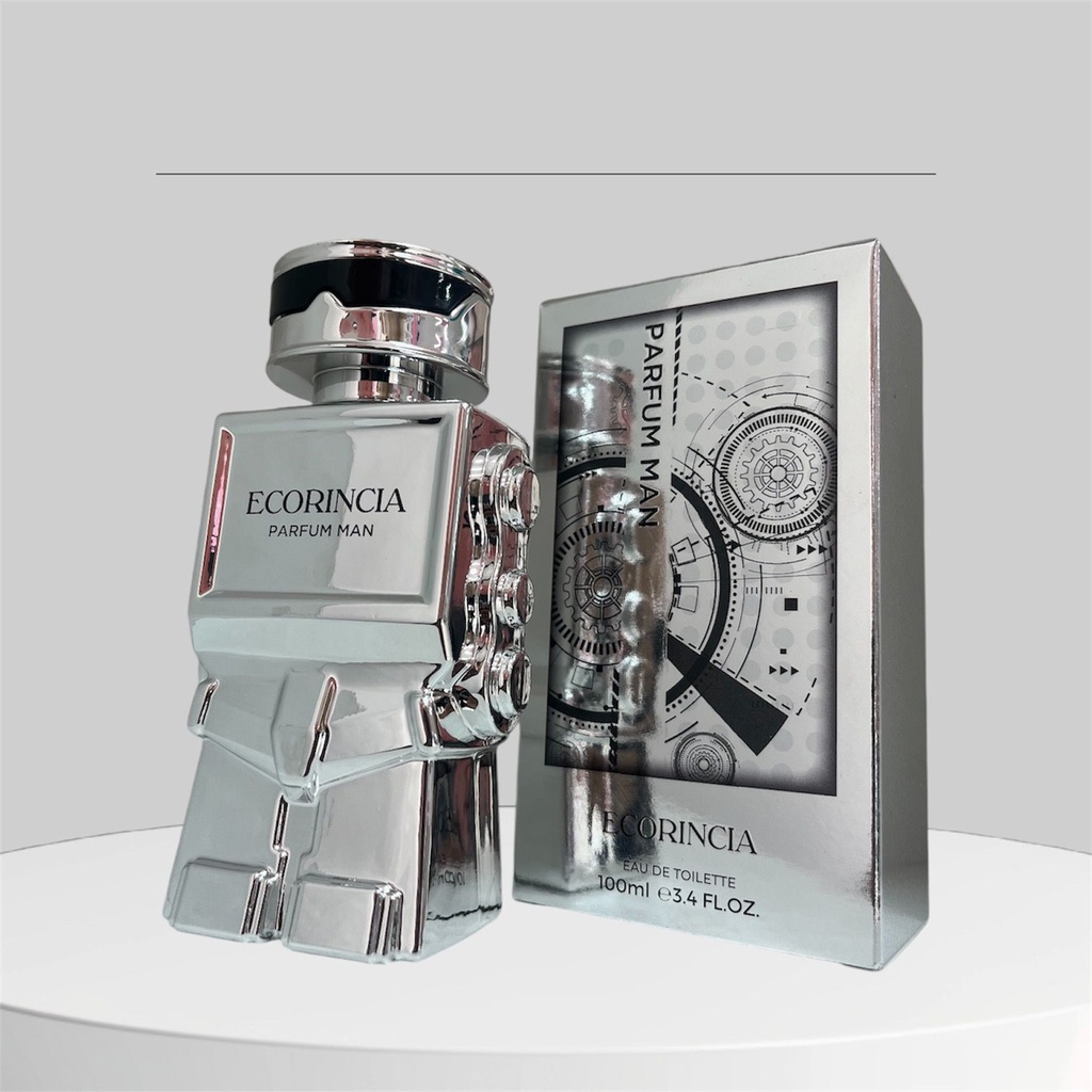 Perfume hombre robot plateado - ECP51