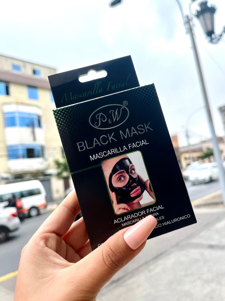 Mascarilla negra sachet 65 