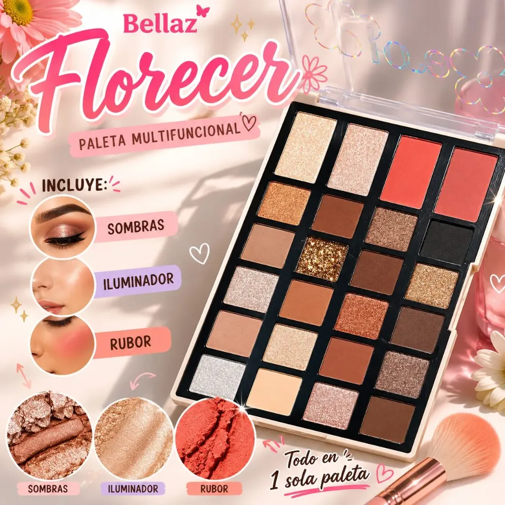 Paleta de Sombras Florecer Jarusa - AG5-127