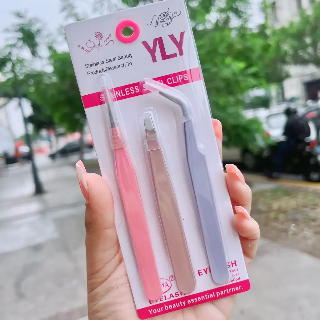 Set pinza x 3 pestañas