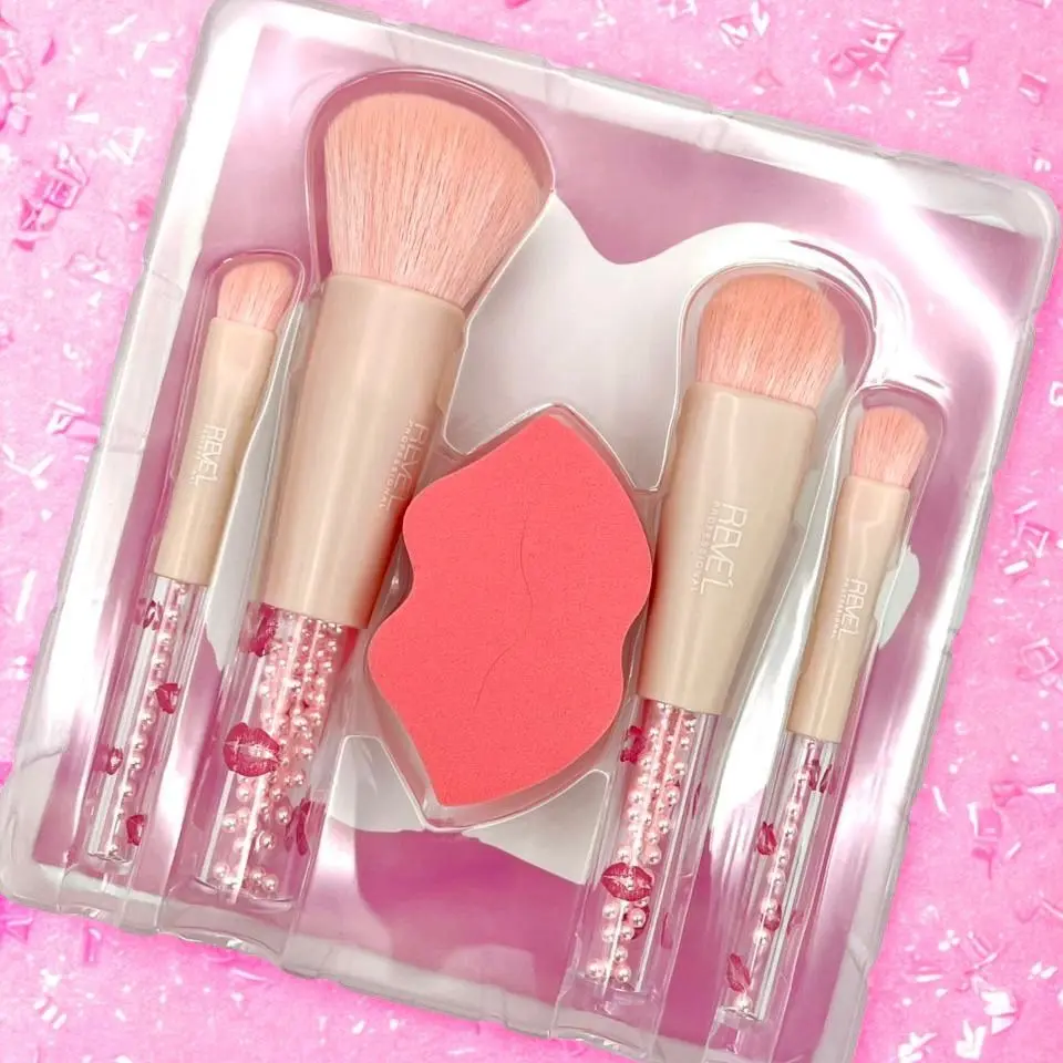 Brocha Perlita + esponja X5pcs LA-233