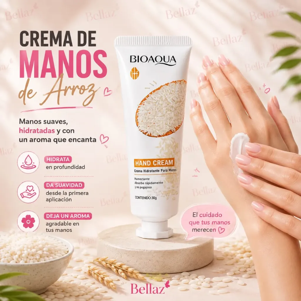 Crema de manos Arroz - BQY52018