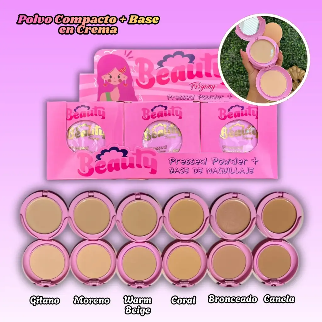 Polvo+base matte Beauty - F8861