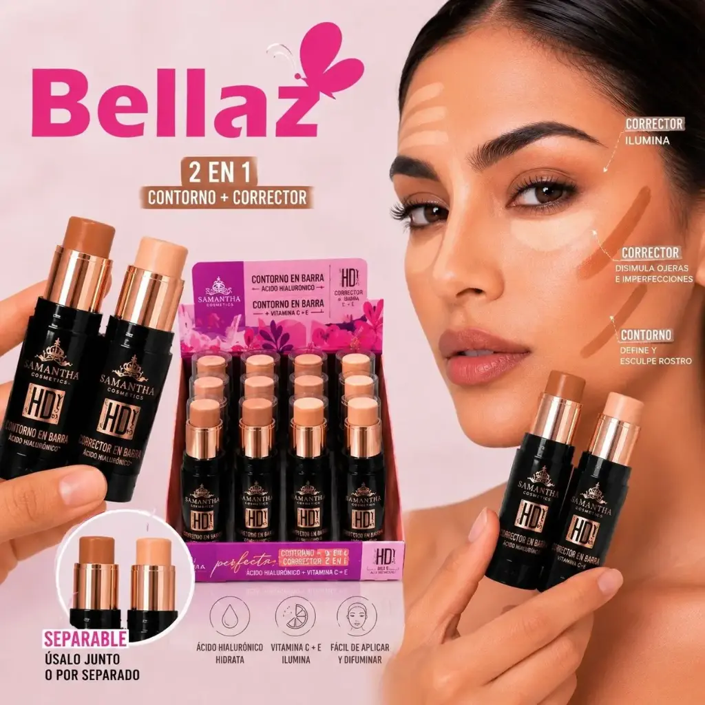 Contorno + Corrector Barra Samantha - #390