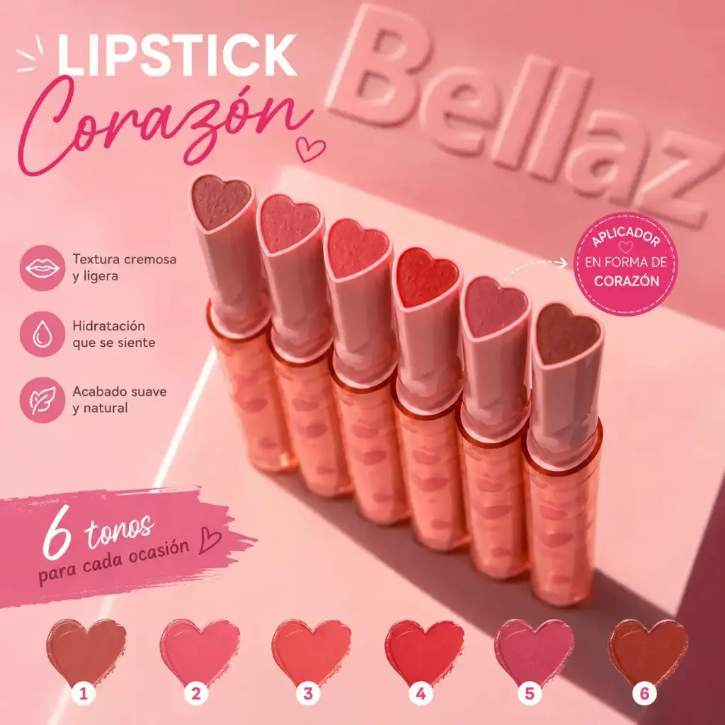 Labial lisptick corazon cheri