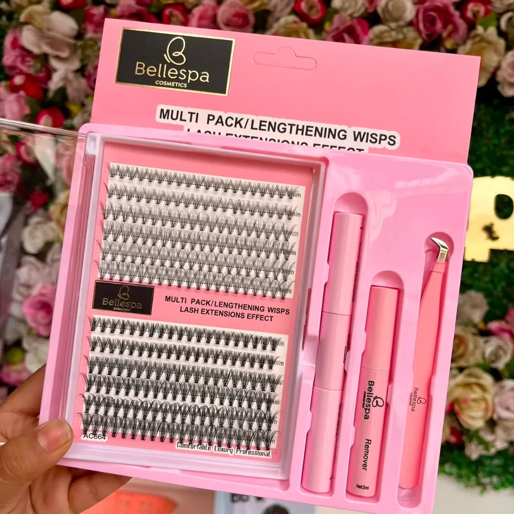 kit Pestañas Rosa Bellas -664