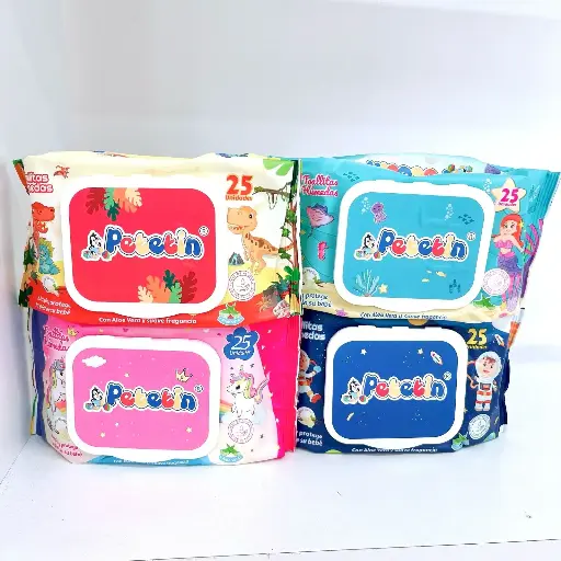 Pañitos humedos Petetin Kawai x25