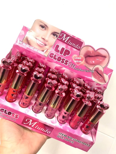 Lip gloss tapa corazon oro rosa - M´l gz8010313