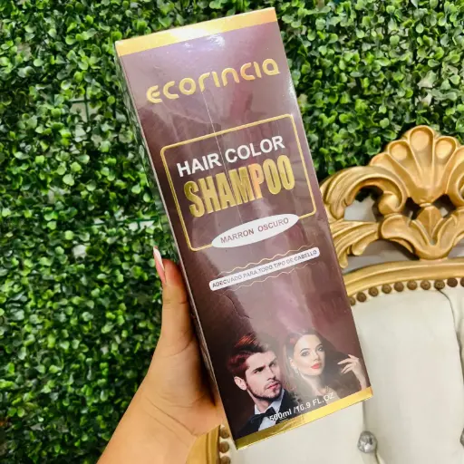 Shampoo tinte marron oscuro frasco 500 ML EC24013-2