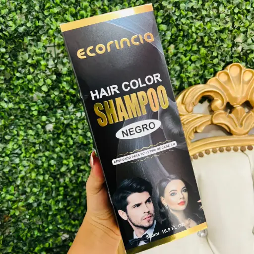 Shampoo tinte negro frasco 500 ML EC24013-1