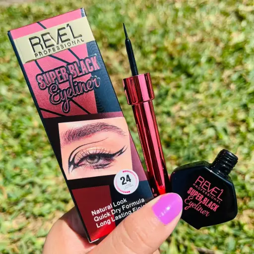 Delineador Super Black pincel Revel SH-200